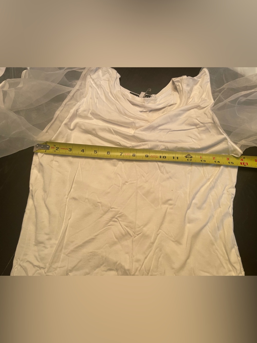 Endless Rose top with organza sleeves - Picture 6 of 8